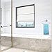 JiePai Vacuum Suction Towel Holder,Modern Shower Towel Ring,Washcloth Hand Towel Holder for Bathroom Kitchen Drill Free,Chrome