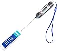 BOGZON Mini Digital Stainless Cooking Thermometer Sensor Prober, Instant-Read Thermometer for Grill, BBQ, Food, Meat, Milk, Candy/Bath Water, LCD Screen, Long Probe, Black