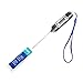 BOGZON Mini Digital Stainless Cooking Thermometer Sensor Prober, Instant-Read Thermometer for Grill, BBQ, Food, Meat, Milk, Candy/Bath Water, LCD Screen, Long Probe, Black
