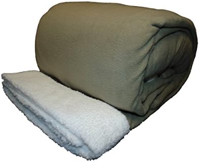 Cozy Fleece Sherpa Trim Microfleece Sheet Set, Queen, Taupe