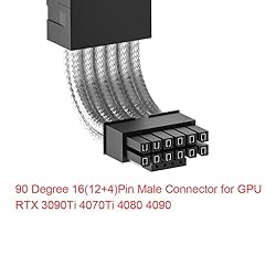 JOYJOM 12VHPWR 90 Degree Right Angle Adapter: 16AWG