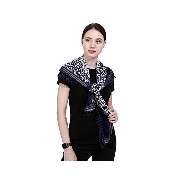 100% Cotton Shawls and Scarves for Women, women's Fall Winter Scarf and Neck Scarves for Girls