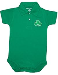 Creative Knitwear Irish Baby Shamrock Polo Bodysuit