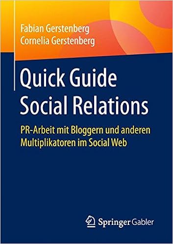Cover des Buchs: Quick Guide Social Relations: PR-Arbeit mit Bloggern und anderen Multiplikatoren im Social Web