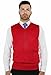 Blue Ocean Solid Color Sweater Vest