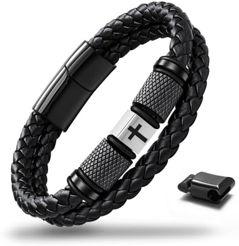 Amazon.com: Russian Orthodox Cross Braided Leather Bracelet