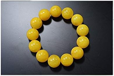Butterscotch Handmade Baltic Amber Bracelet 16mm 29 grams Beaded Style Polished