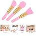ARTIFUN 3 PCS Silicone Face Mask Brush,Mask Beauty Tool Soft Silicone Facial Mud Mask Mixing Brush Cosmetic Silicone Makeup Applicator for Applying Facial Mask, Eye Mask,Peel, Serum or DIY Needs