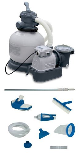 Intex Krystal Clear 2800 GPH Sand Filter Pool Pump with Maintenance Kit
