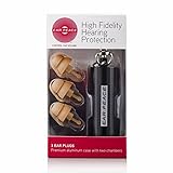 EarPeace Ear Plugs - High Fidelity Hearing Protection for Concerts & Music Professionals (Silver/Tan)