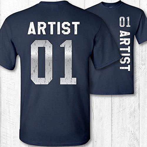 amazoncom number one artist jersey sport style short sleeve t shirt