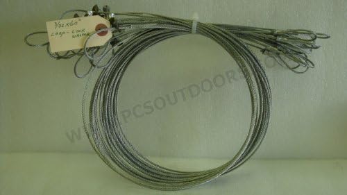 AuSable Brand 5 ft. 3/32 Coyote Snare with Washer Lock & Looped End 1 Dozen