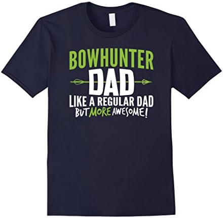 Mens Bow Hunter Dad Shirt Awesome Fathers Day Gift Archery Large Navy