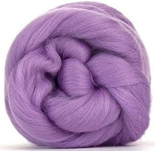 4 oz Paradise Fibers 64 Count Dyed Merino Top Spinning Fiber (Lavender Purple)