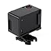 Luxebell Frame Border Mount Housing with Protective Lens Cover for Gopro Hero 4 3+ and 3 with Bacpac Screen or Battery (BacPac Compatible)