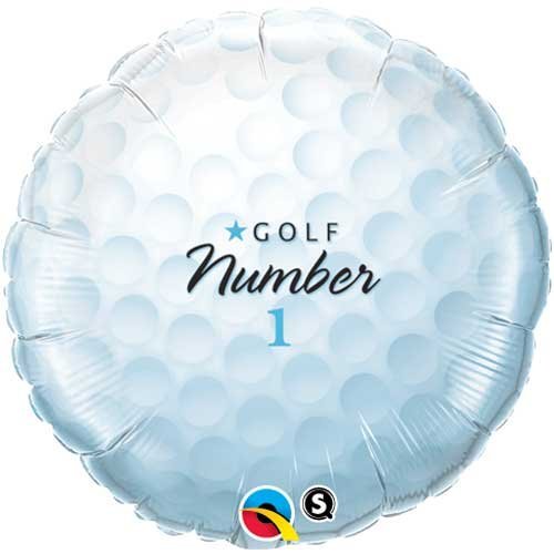 Single Source Party Supplies - 18" Golf Ball Mylar Foil Balloon