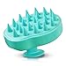 Shampoo Brush Hair Scalp Massager Siliscrub Hair Scalp Brush Scalp Massage Shampoo Brush Head Scrubber Scalp Care Brush (Green)