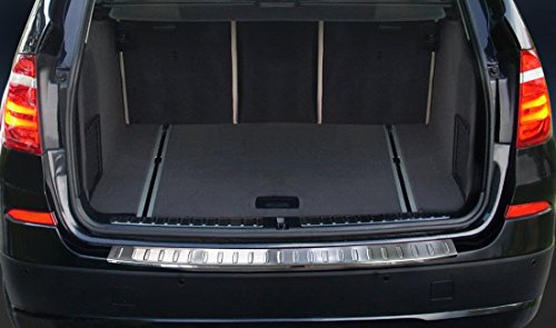 Avisa Edelstahl Heckstoßstangenschutz kompatibel mit BMW X3 F25 Facelift 2014-2017, Silber