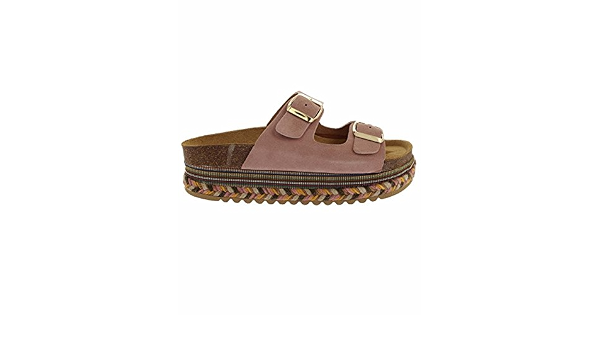 Tiziana Sandalia Mujer Bio Hebillas Serraje Rosa : Amazon.es: Zapatos y  complementos