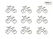 30pcs Bicycle Bike Sports Charm Pendant for DIY Crafting Key Chain Bracelet Necklace Jewelry Making Findings(AntiqueSilver)
