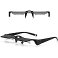 Horizontal Lazy Glasses 90 Degree for Lying Down Reading or Watching TV,Knitting Up Neck Relax, Prism Glasses for Looking Up Playing Mobile,Lightweight and Smooth Comfortable Frame Clear Vision
