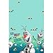 Disney Olaf Plastic Table Cover Birthday Party Tableware Decoration (1 Piece), Sky Blue/Teal, 54
