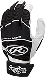 Rawlings WORK950BG-B-89Batting Glove Black Medium