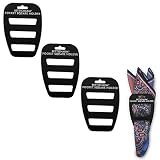 BettiCharm Slim Pocket Square Holders, Men's Suit Handkerchiefs Keeper/Organizer - 3 Pack