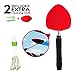 Topmart Windshield Cleaner,Windshield Cleaning Tool with Extendable Handle and Air Vent Duster for Car Interior Exterior,Car Glass Cleaner Kit with Washable Reusable Microfiber Cloth