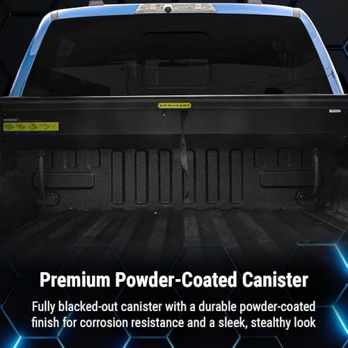 SyneticUSA Automatic Retractable Truck Bed Cover for Ford F250 F350 2008-2026 Fits 6'10" FT | Aluminum Slats Tonneau, Waterproof Locking, Heavy Duty Low Profile | One Person Install Bed Cover