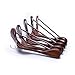 Ezihom Clothes Hangers Gugertree Wooden Suit Hangers with Extra-Wide Shoulder, Retro Finish, Wood Coat Hangers, Pant Hangers, 5pcs/Pack