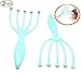 SinLoon Head Massager,Protable Hand Held SPA Scalp Massager Steel Ball Run Blood Circulation Tool Equipment Stress Relax Blue (2-Pack)