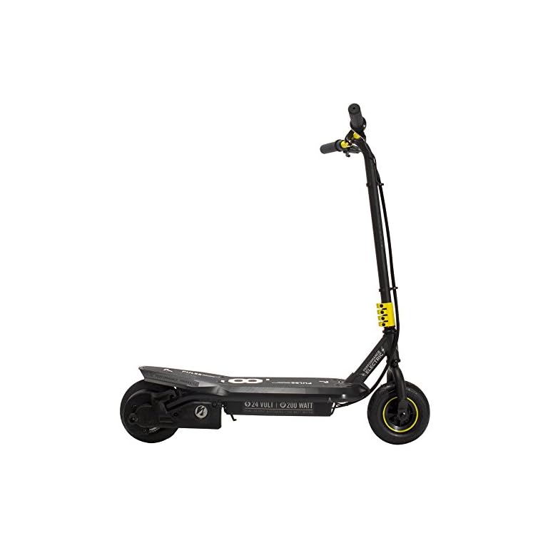 Pulse Performance Products Sonic XL Electric Scooter, Black/Yellow