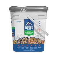 Mountain House Expedition Meal Assortment Bucket Freeze Dried Backpacking & Camping Food 30 Servings