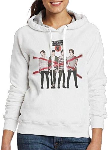 Mainki 5 Seconds-of-Summer Woman Fashion Orts Hoodies Pullover White