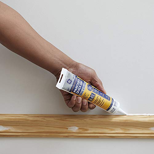 GE Painter's Quick Dry Siliconized Acrylic Latex Caulk, White, 5.5oz - Thumbnail 3