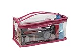 Seya Medium Compact Clear PVC Makeup Bag (Pink)