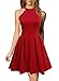 Berydress Women's Halter Neck Backless Red Cocktail Party Dress (US4, 6019_Red)