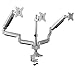 AVLT-Power Triple 32″ Monitor Mount Stand – 3 Full Motion Articulating Height Adjustable Arms Holds Three Computer Screens – Gas Springs Monitor VESA Mount – Premium Aluminumthumb 1