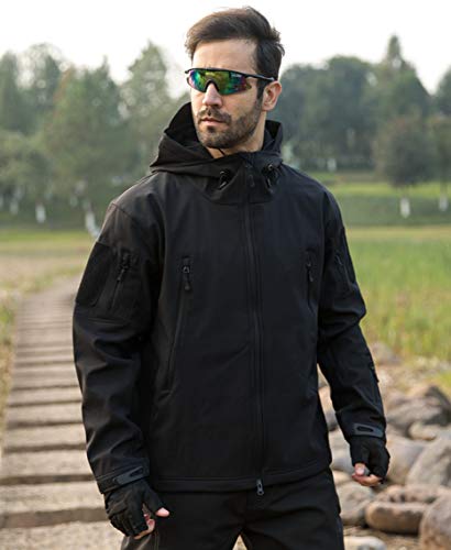 Tactical Jacket for Men Water Repellent Windproof Coat Big Tall Mens Fleece Lined Softshell Jackets