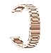 NotoCity Stainless Steel Metal 18mm Quick Release Watch Band for HUAWEI Watch/Whithings Activite/Steel/Pop Watch,GarminActive S,Replacement Watch Strap for Mens Womens Sport Watchbands-rose gold