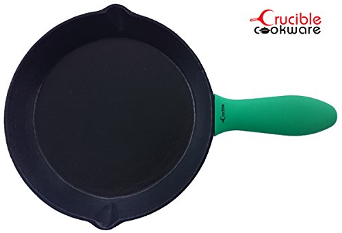 Silicone Hot Handle Pot Holder Mixed Set of 3 For Cast Iron Skillets, Mini Handle, Assist Handle , Handle Cover - Green - Thumbnail 4