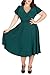 Nemidor Women's V-Neckline Stretchy Casual Midi Plus Size Bridesmaid Dress