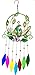 Bejeweled Display Unique Beautiful Peacock w/Colored Glass Wind Chime