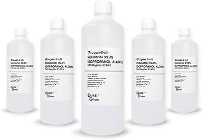 Pure Chem Isopropanol IPA 99.99% 5 x 1L Bottles White