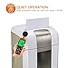 Bonsaii EverShred Pro 6-Sheet Micro-Cut Paper/CD/Credit Card Shredder, 60 Mintues Continuous Running with 4 Easy Move Casters,High Security P-5, White (4S16)