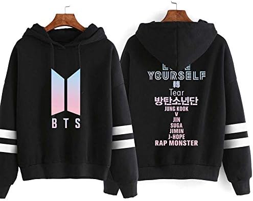 bts striped hoodie