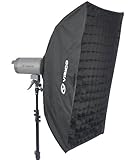 Folding Portable Softbox 60cm x 90cm w Grid for Elinchrom Flash EZ Soft Box Easy Assembly