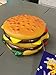 Rubie's Squeaky Cheeseburger Dog Pet Toy Vinyl