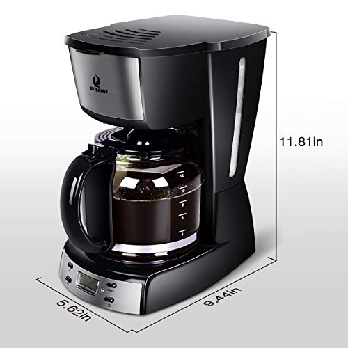 Posame Electric Coffee Makers12 Cup Programmable Smart Drip Coffee